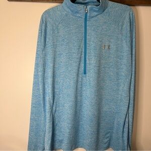 Under Armour Women’s Tech 1/2 Half Zip Pullover 2xl Light Blue Heather